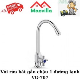 VÒI RỬA BÁT GẮN CHẬU 1 ĐƯỜNG LẠNH VIGLACERA VG-707