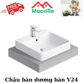 CHẬU BÁN DƯƠNG BÀN VIGLACERA V24