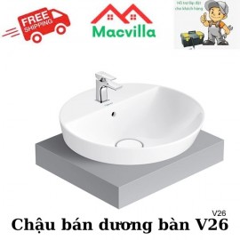 CHẬU BÁN DƯƠNG BÀN VIGLACERA V26