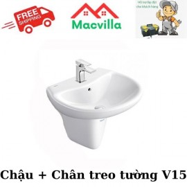 CHẬU + CHÂN TREO TƯỜNG VIGLACERA V15