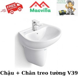 CHẬU + CHÂN TREO TƯỜNG VIGLACERA V39