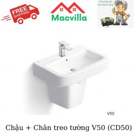 CHẬU + CHÂN TREO TƯỜNG V50 (CD50)