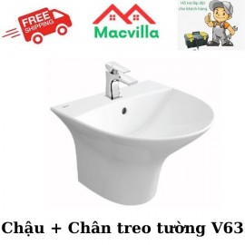 CHẬU + CHÂN TREO TƯỜNG VIGLACERA V63