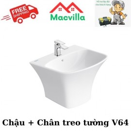 CHẬU + CHÂN TREO TƯỜNG VIGLACERA V64