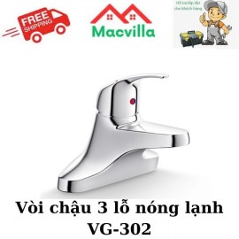 VÒI CHẬU 3 LỖ NÓNG LẠNH VIGLACERA VG-302